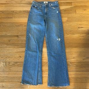 PAIGE high rise flare. Soft and stretchy fabric full length